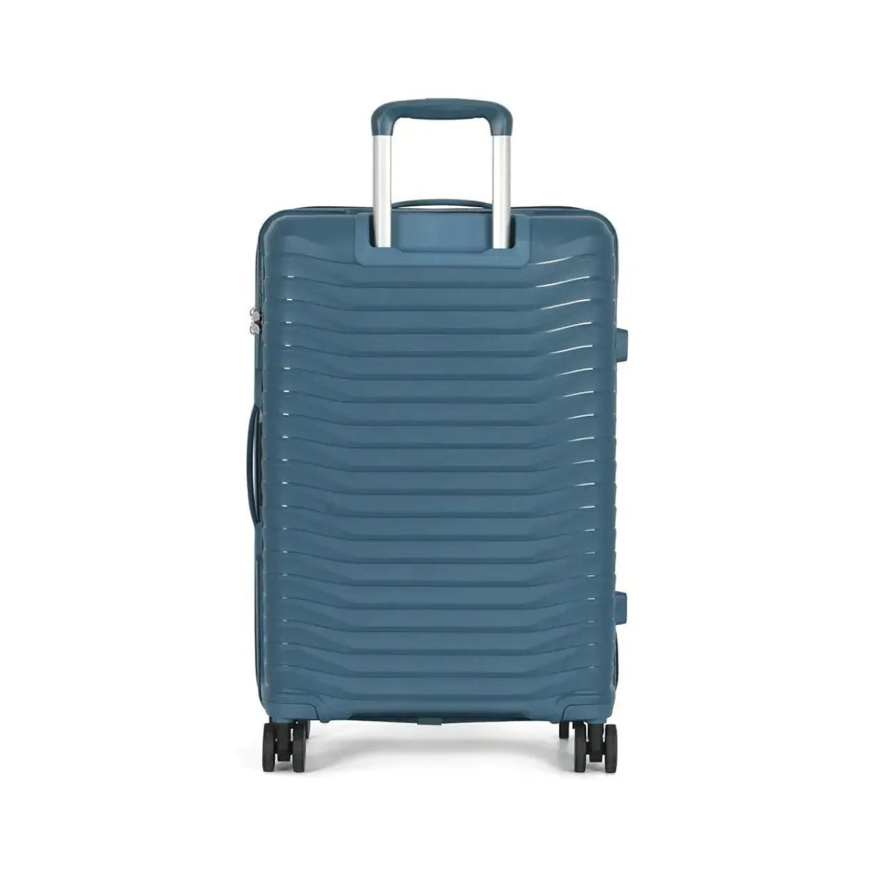 Mala de Viagem Média 23kg Polo King Polipropileno Azul Rodas 360°