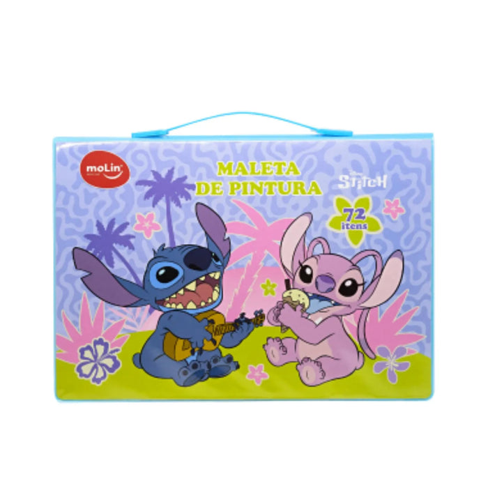 Maleta de Pintura Infantil Stitch Molin 72 Itens