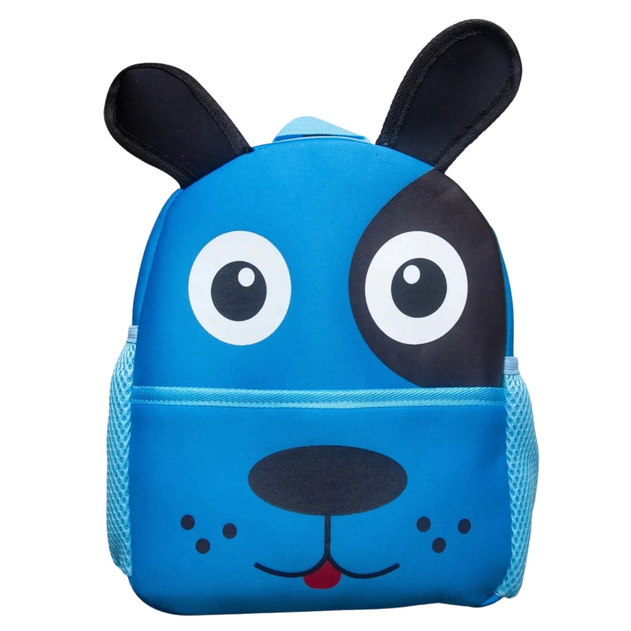 Mochila Baby Infantil Costas Cachorro 3D Azul Escolar com Zíper Camuflado