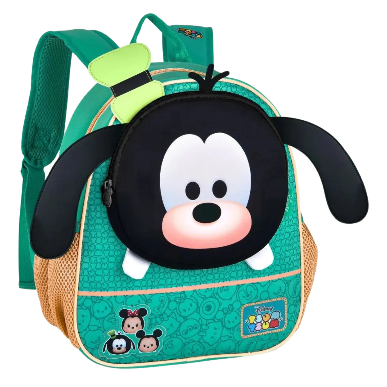 Mochila Baby Infantil Costas Disney Tsum Tsum Cachorro com Bolso Frontal