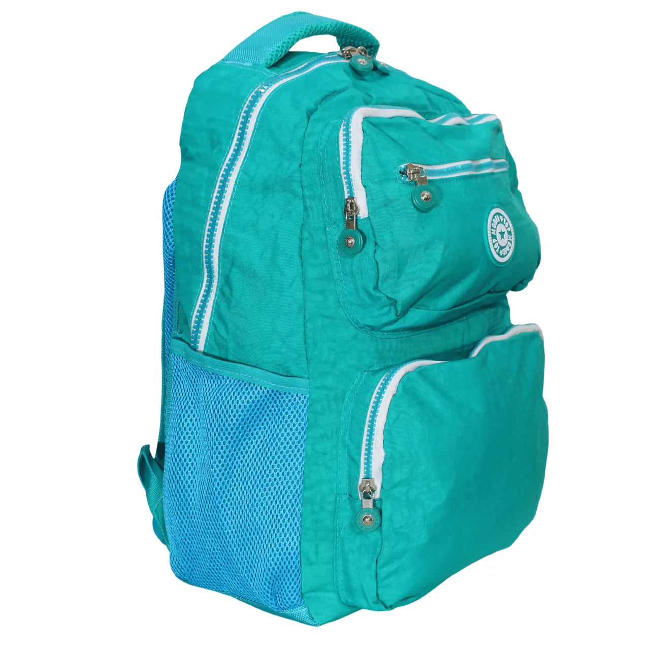 Mochila De Costas Verde Agua Top Model Ponto Verde