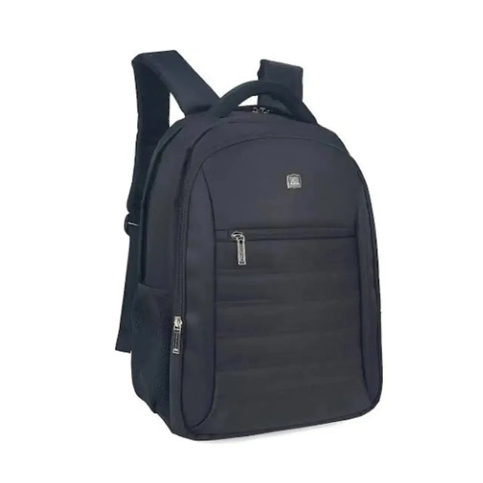 Mochila Escolar de Costas Preta com Bolso para Notebook Alças Acolchoadas 3 Zíperes