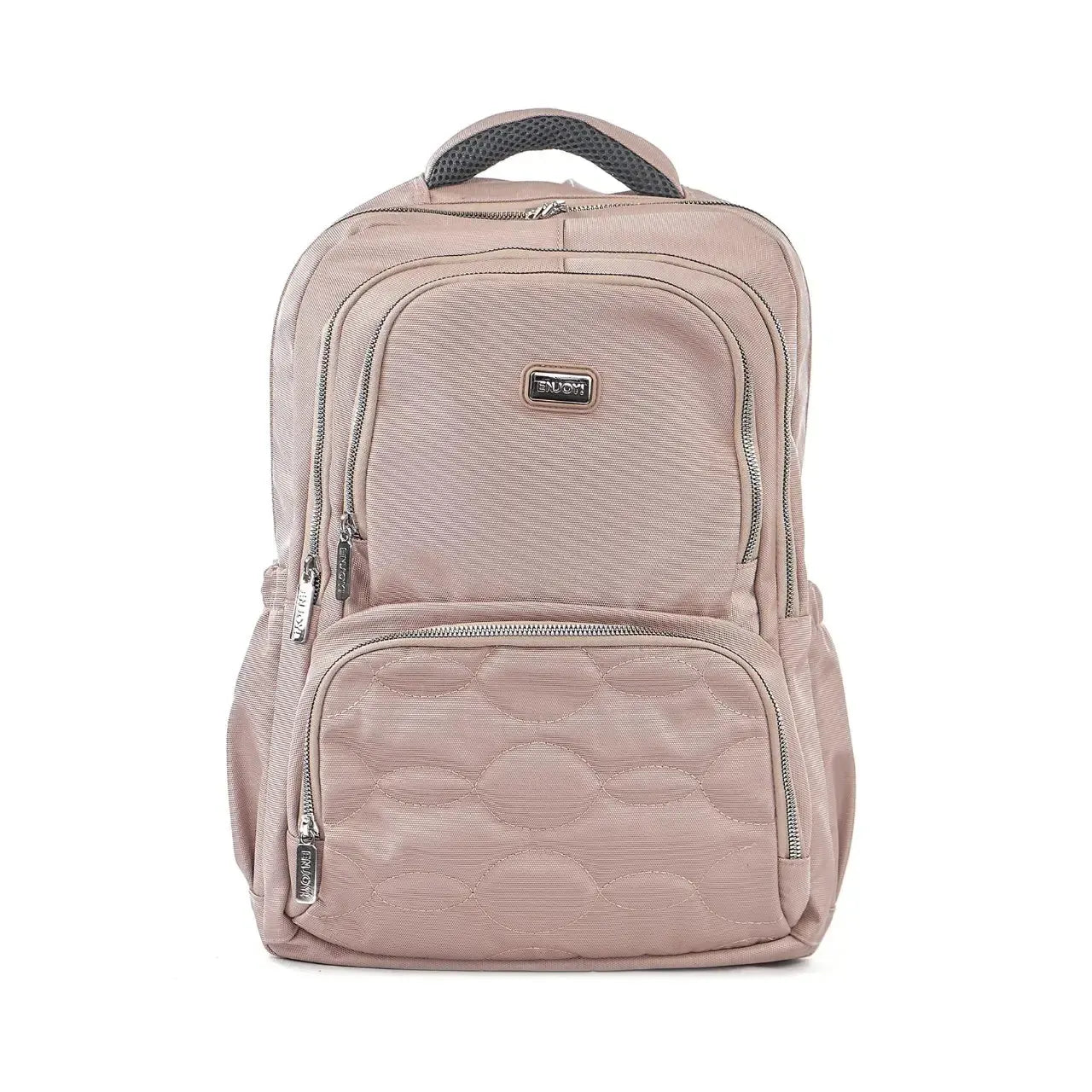 Mochila Feminina Escolar Pink Porta Notebook Alças Acolchoadas Reforçada 4 Zíperes