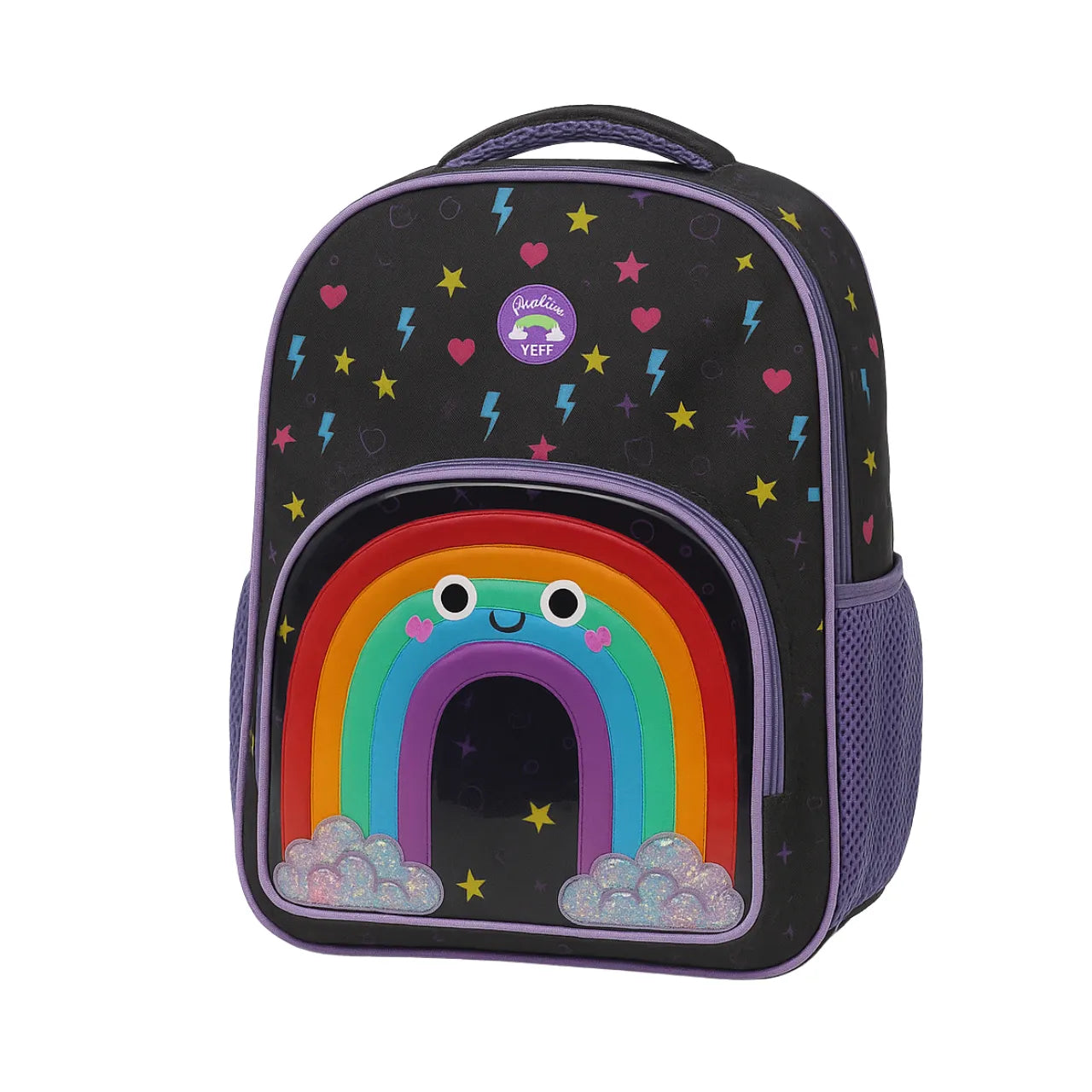 Mochila Infantil Costas Arco-Íris Colorido Yepp com Bolso Frontal