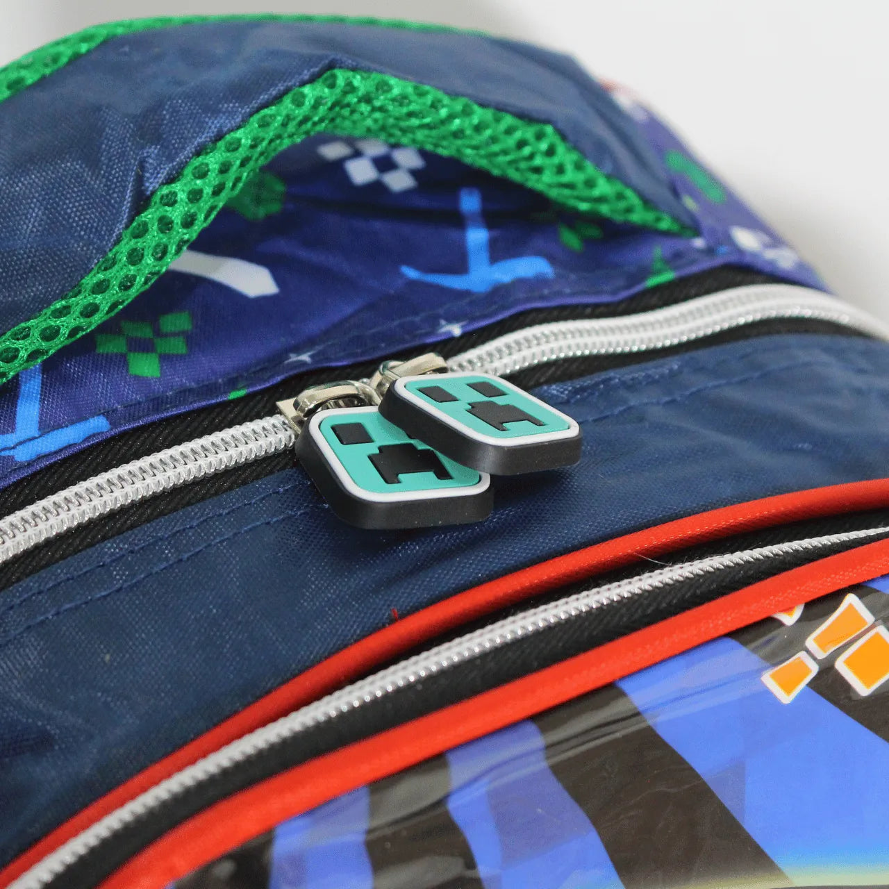 Mochila Infantil Costas Block Game Gamer Escolar com Bolsos Laterais