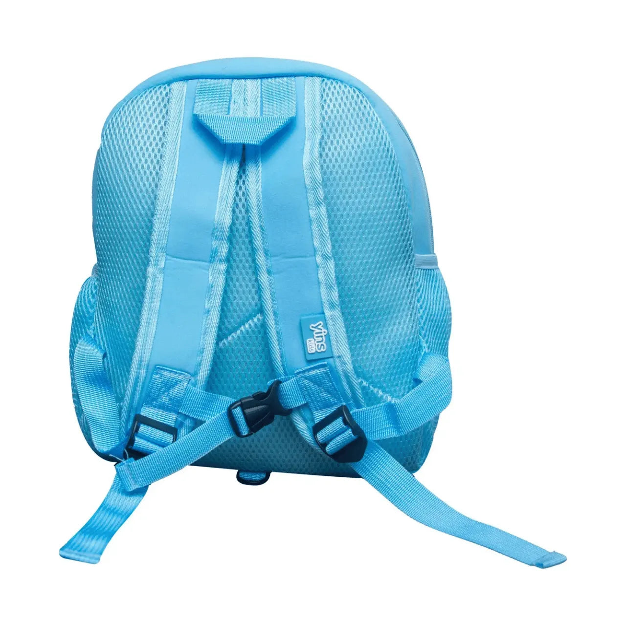 Mochila Infantil Escolar Costas Elefante Azul Bolsos Laterais