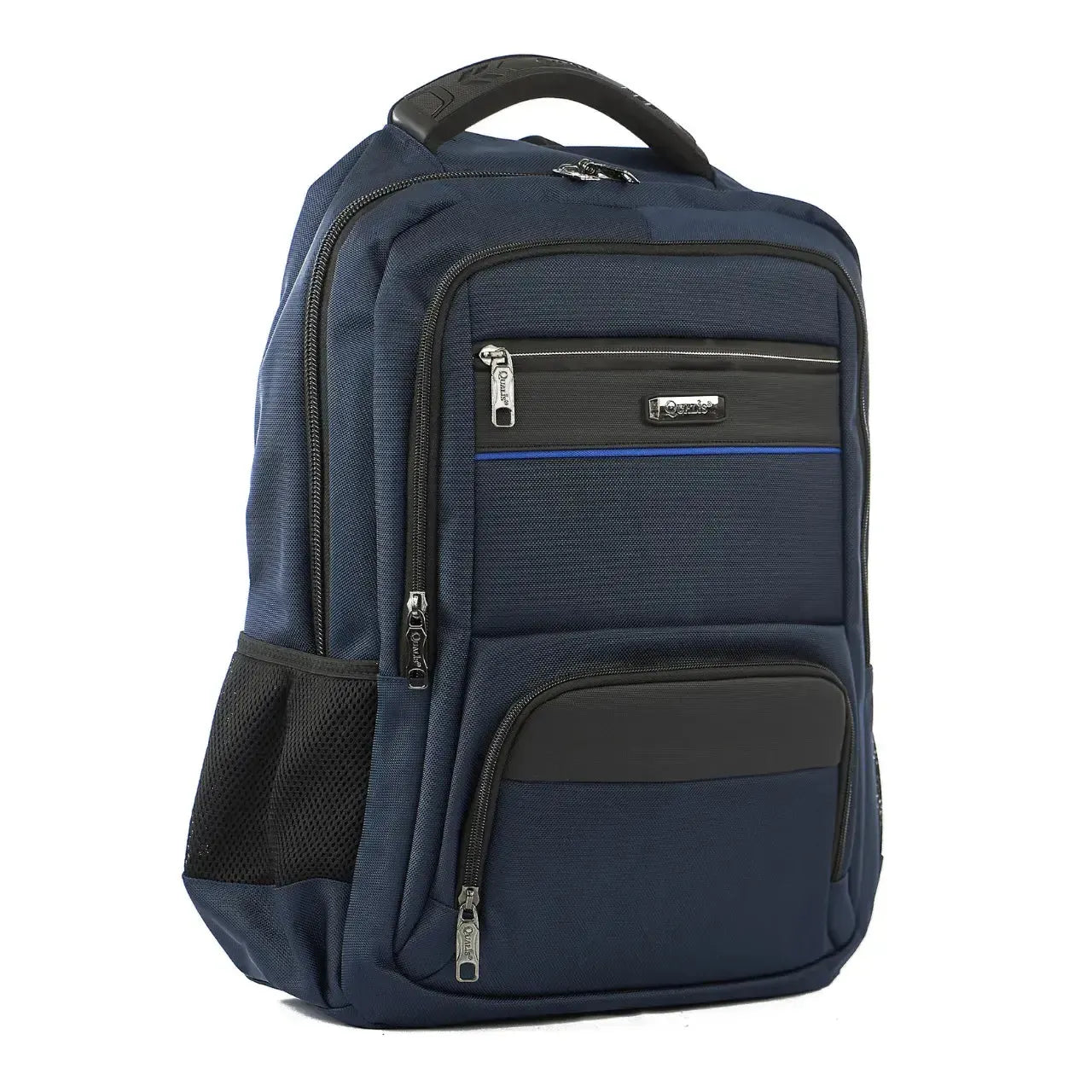 Mochila de Costas Azul Bolso para Notebook Alças Acolchoadas