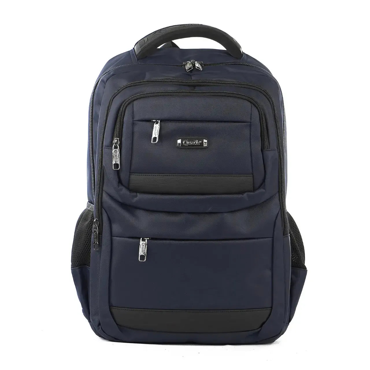 Mochila de Costas Azul Escuro Reforçada Alças Acolchoadas Bolso Antifurto