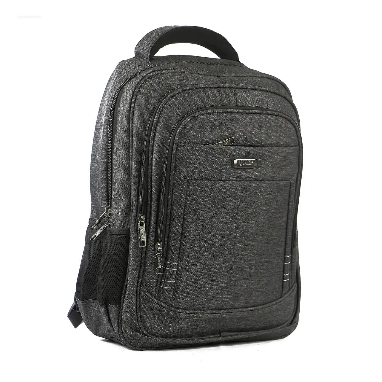 Mochila de Costas Cinza Acolchoada Porta Notebook Reforçada