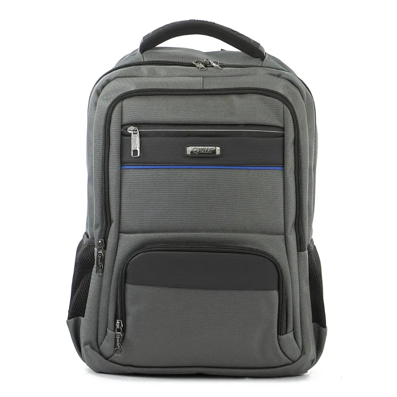 Mochila de Costas Cinza Bolso para Notebook Alças Acolchoadas Bolso Antifurto