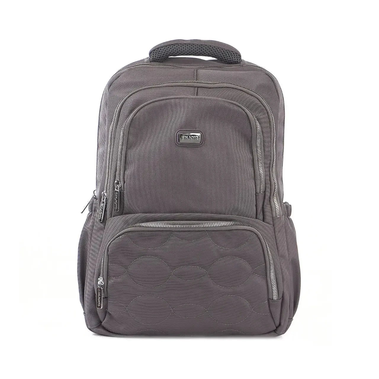 Mochila de Costas Cinza com Notebook Acolchoada Reforçada