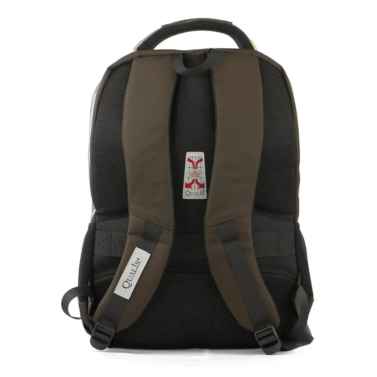 Mochila de Costas Marrom Acolchoada Porta Notebook Reforçada