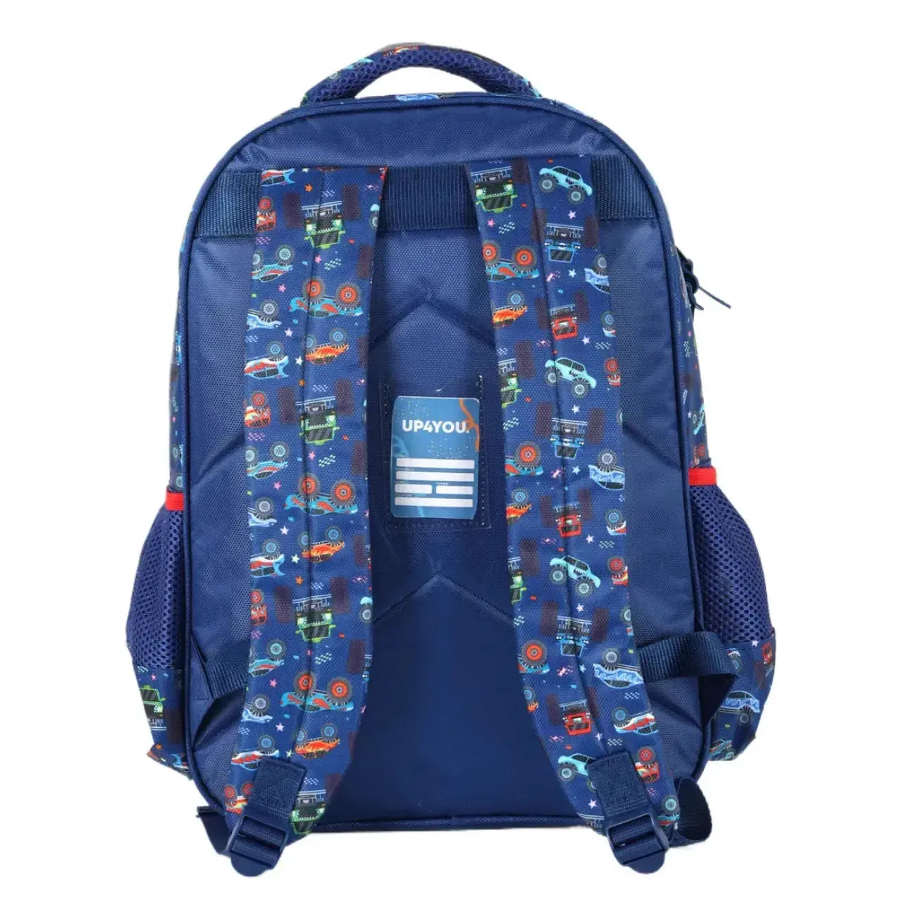 Mochila de Costas Monster Truck com Led e Bolso Frontal
