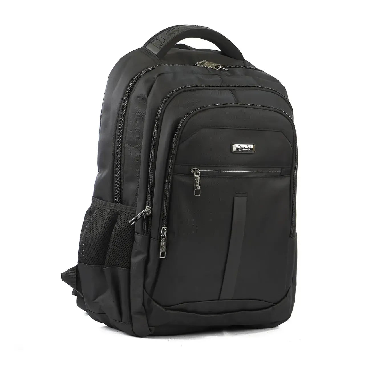 Mochila de Costas Preta 3 Zíperes Reforçada Bolso Antifurto Porta Notebook