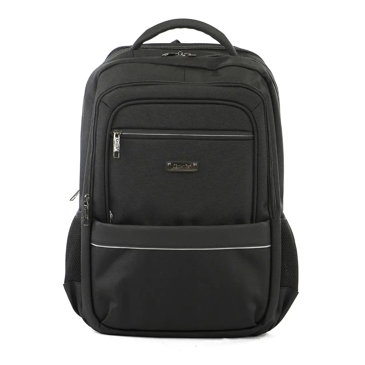 Mochila de Costas Preta Acolchoada Bolso Anti-Furto