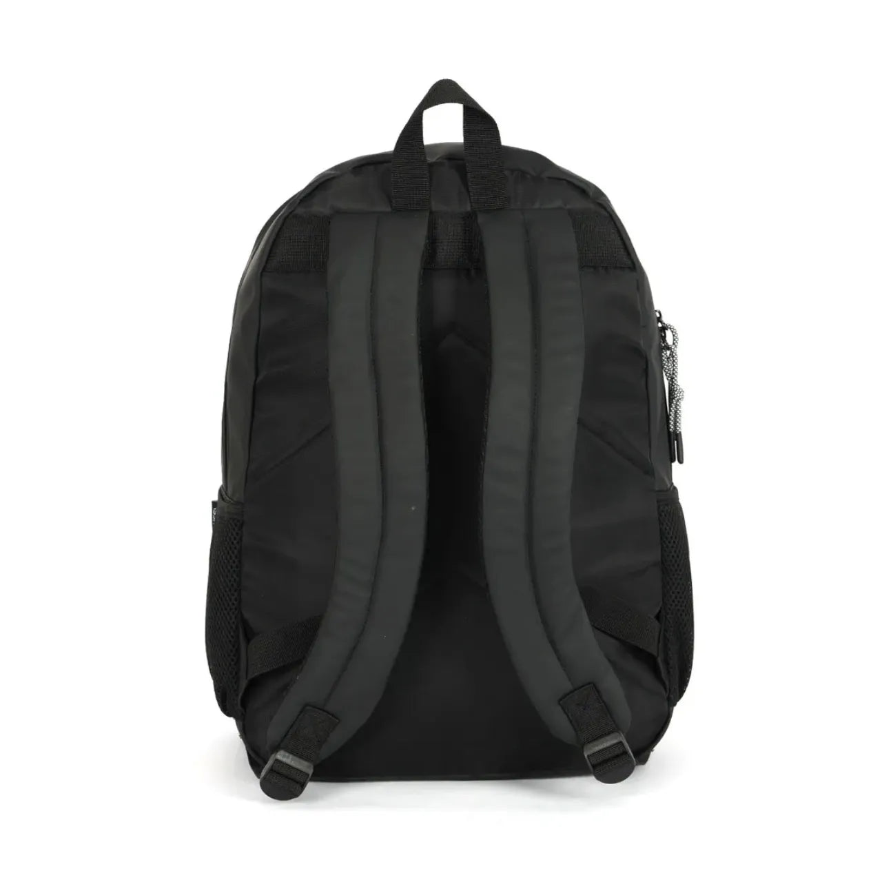 Mochila de Costas Preta Alça reforçada com Bolsos Frontais