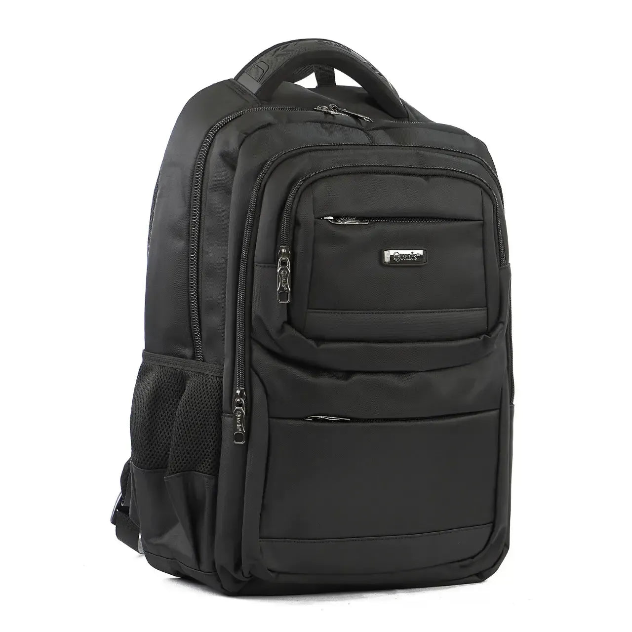 Mochila de Costas Preta Com 3 Zíperes Reforçada Bolso Antifurto