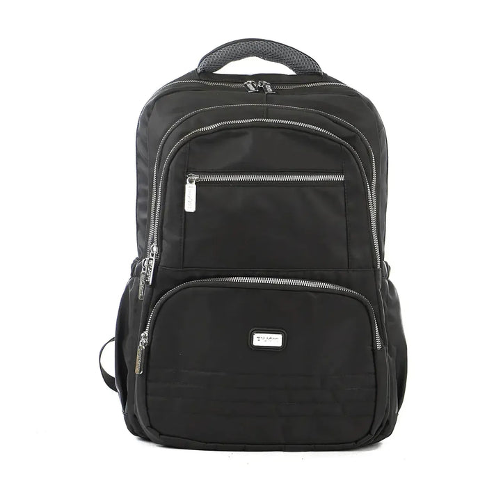 Mochila de Costas Preta Reforçada Bolso Antifurto