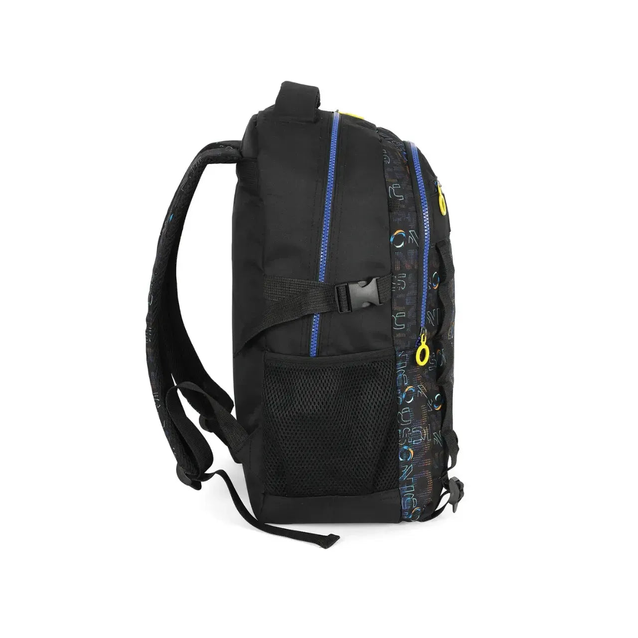 Mochila de Costas Sonic Preta Juvenil com Bolso Frontal