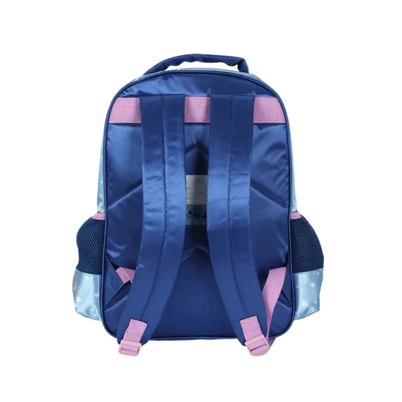 Mochila de Costas Stitch Violeta e Azul com Bolso Frontal