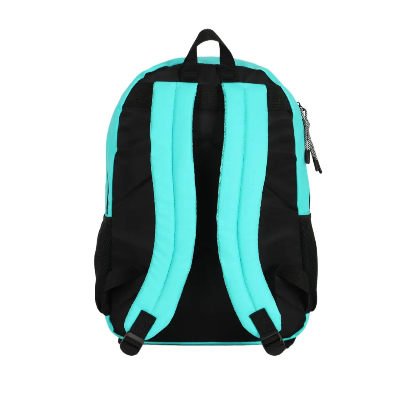 Mochila de Costas Turquesa Alça reforçada com Bolsos Frontais