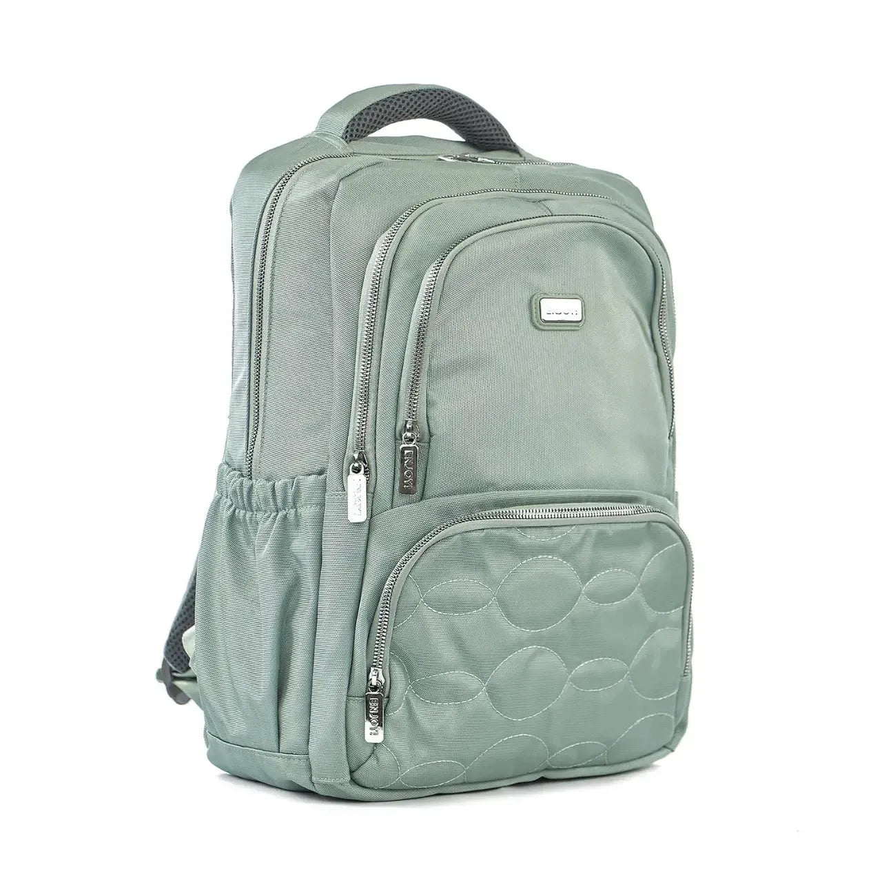 Mochila de Costas Verde Qualis com Compartimento para Notebook Acolchoada