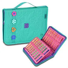 Estojo Simples Azul Rebecca Bonbon Flores Escolar Feminino